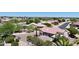 Aerial view of the home showing desert landscaping, private backyard, and covered patio at 20234 N Mariposa Way, Surprise, AZ 85374