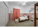 Cozy bedroom featuring a single bed, soft decor, and a serene, inviting atmosphere at 2929 E Broadway Rd # 50, Mesa, AZ 85204