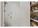 View of the pantry, showing shelves of food and supplies at 2929 E Broadway Rd # 50, Mesa, AZ 85204