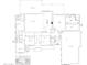 Detailed floor plan showing layout of a large home including bedrooms, kitchen, great room, and 4-car garage at 3734 E Weston Ln, San Tan Valley, AZ 85140