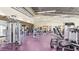 Spacious gym features various weight training machines and equipment on a bright purple floor at 5267 E Diatomite Dr, San Tan Valley, AZ 85143