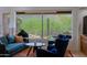 Bright living room with comfortable seating, a large window, and desert views at 6714 E Nightingale Cir, Scottsdale, AZ 85266