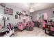 Fun bedroom design, features zebra print chairs, bright light, and playful touches throughout at 18217 N 34Th Ave, Phoenix, AZ 85053