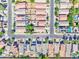 Bird's eye view showcasing a well-planned community with manicured lawns, mature trees, and sidewalks at 4199 E Citrine Rd, San Tan Valley, AZ 85143