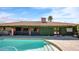 Gorgeous pool and patio area, highlighting the home's seamless indoor-outdoor living at 426 E Carol Ann Way, Phoenix, AZ 85022