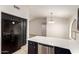 Kitchen featuring dark cabinets, stainless steel appliances, and white countertops at 515 E Sherri Dr, Gilbert, AZ 85296