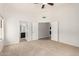 Spacious main bedroom with neutral walls and carpet flooring at 515 E Sherri Dr, Gilbert, AZ 85296