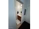 Cozy half bathroom featuring a vanity, mirror, and decorative towel at 1350 S Greenfield Rd # 1219, Mesa, AZ 85206