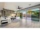 Spacious living room with sleek decor, large windows and stylish design at 6529 N Mountain View Dr, Paradise Valley, AZ 85253