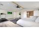 Spacious main bedroom with a tray ceiling, and a sleek modern design at 6529 N Mountain View Dr, Paradise Valley, AZ 85253