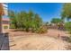 Backyard featuring desert landscaping, including rocks, cacti, and large bushes/trees at 15980 W Quail Creek Ln, Surprise, AZ 85374