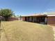 Home's backyard with a covered patio, drought tolerant landscaping, and a small tree at 3937 W Stella Ln, Phoenix, AZ 85019