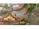 Aerial view of a luxury home featuring a pool and well-manicured landscaping at 4925 E Red Rock Dr # 43, Phoenix, AZ 85018