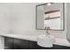 Modern bathroom features a vessel sink, a large mirror, and sleek cabinetry at 4925 E Red Rock Dr # 43, Phoenix, AZ 85018