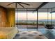 Main bedroom has a comfy rug and a large window overlooking a stunning outdoor view at 4925 E Red Rock Dr # 43, Phoenix, AZ 85018