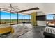 Spacious main bedroom features floor-to-ceiling windows with stunning views and modern finishes at 4925 E Red Rock Dr # 43, Phoenix, AZ 85018