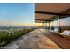Beautiful patio with lounge chairs, native landscaping and city views at 4925 E Red Rock Dr # 43, Phoenix, AZ 85018
