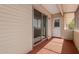Enclosed patio showing the view and access door at 8211 E Garfield St # J219, Scottsdale, AZ 85257