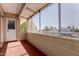 Enclosed patio with view of the neighborhood at 8211 E Garfield St # J219, Scottsdale, AZ 85257