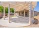 Beautiful covered patio featuring a pergola, enhancing outdoor living and entertaining, connecting seamlessly with the backyard at 888 S 165Th Ln, Goodyear, AZ 85338