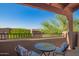 Cozy balcony seating area with desert views, perfect for enjoying morning coffee or evening sunsets at 13600 N Fountain Hills Blvd # 501, Fountain Hills, AZ 85268
