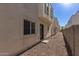 The backyard has gravel and privacy fences at 2000 N 36Th St # 41, Phoenix, AZ 85008