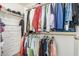 Organized walk-in closet with ample hanging space, shelving, and a built-in dresser to maximize storage at 2746 E Fawn Dr, Phoenix, AZ 85042