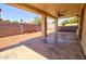 Covered patio with fan providing shade and comfort at 639 E Palo Verde St, Casa Grande, AZ 85122