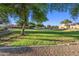 Expansive green space with mature trees, walking paths, and well-maintained landscaping for outdoor enjoyment at 671 W Jahns Ct, Casa Grande, AZ 85122