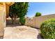 Expansive backyard with a spacious patio, mature trees, and manicured landscaping, perfect for outdoor activities and relaxation at 7324 S Bonarden Ln, Tempe, AZ 85283