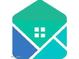 Real estate logo showcasing a stylized home image with a window against various shades of blue and green at 1362 E Cherry Hills Dr, Chandler, AZ 85249