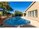 Backyard pool featuring desert landscaping and wrought iron fence in Scottsdale, AZ at 29670 N 46Th St, Cave Creek, AZ 85331