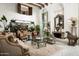 Spacious living room featuring a fireplace and elegant decor at 4316 N 40Th St, Phoenix, AZ 85018