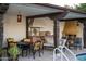 Charming outdoor kitchen area with seating and built-in BBQ, perfect for al fresco dining at 4316 N 40Th St, Phoenix, AZ 85018