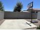 Backyard basketball court for recreational activities and outdoor fun on a sunny day at 500 W Nikita Dr, San Tan Valley, AZ 85140