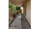 Private back patio area with covered pergola, mature landscaping, and fence access to common area at 6223 N 12Th St # 1, Phoenix, AZ 85014