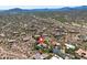 An aerial view of the community with a graphic marker highlighting the location of a listed desert home at 10119 E Winter Sun Dr, Scottsdale, AZ 85262