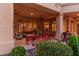 Inviting covered patio with comfortable seating and outdoor dining area, perfect for entertaining at 1758 E Carver Rd, Tempe, AZ 85284