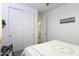 Cozy bedroom with plush carpet and white sliding closet door providing ample storage at 1972 N Hubbard Ln, Casa Grande, AZ 85122