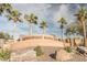 The Cottonwood Ranch signage stands amid palm trees and desert landscaping at 1972 N Hubbard Ln, Casa Grande, AZ 85122