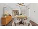 Dining room with modern furnishings, tile flooring, and natural light at 5529 E Holmes Ave, Mesa, AZ 85206