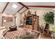 Cozy living room with vaulted ceilings, recessed lighting and built in entertainment center at 5613 E Calle Del Paisano --, Phoenix, AZ 85018