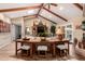 Spacious living room with vaulted ceilings and natural wood floors at 5613 E Calle Del Paisano --, Phoenix, AZ 85018