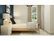 Bright bedroom featuring natural light, sleek furniture, and stylish decor for a modern aesthetic at 7848 W Tether Trl, Peoria, AZ 85383