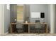 Dedicated home office space with dual desks, comfortable seating, and natural light at 7848 W Tether Trl, Peoria, AZ 85383