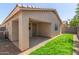 Backyard featuring a covered patio and lawn at 857 E Impreria St, San Tan Valley, AZ 85140