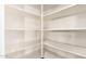 Walk-in pantry with adjustable shelving for organized storage at 11020 N 154Th Ln, Surprise, AZ 85379