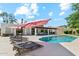 Inviting backyard features a sparkling pool with lounge chairs and a covered patio, perfect for outdoor entertaining at 12835 N 78Th St, Scottsdale, AZ 85260