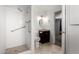 Well-lit bathroom with a walk-in shower and modern fixtures at 1545 W 7Th Ave, Mesa, AZ 85202