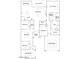 Detailed floor plan showcasing the layout of the home, including bedrooms, bathrooms, and living areas at 2955 E Lucky Horseshoe Ln, San Tan Valley, AZ 85140